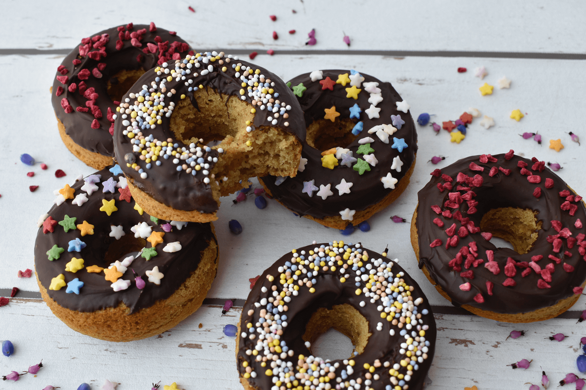 Chocolate Almond Doughnuts (Gluten-free, vegan, no sugar) – Fitbakes®