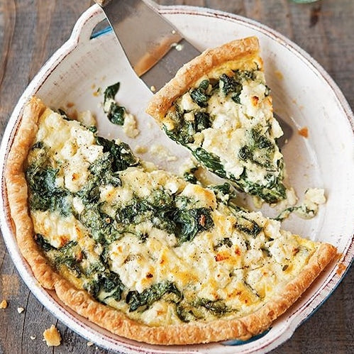 Spinach Feta Quiche with Quinoa Crust – Fitbakes®