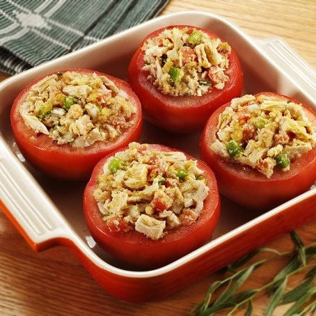 Tuna Stuffed Baked Tomatoes – Fitbakes®