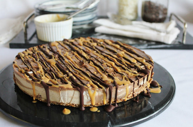 Raw Vegan Vanilla Chocolate Cheesecake
&ndash; Fitbakes®