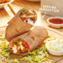 keto wrap, low carb wrap serving suggestion